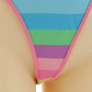 Rainbow Stripe Yes Daddy Cosplay Set Lingerie (Small-XL) 