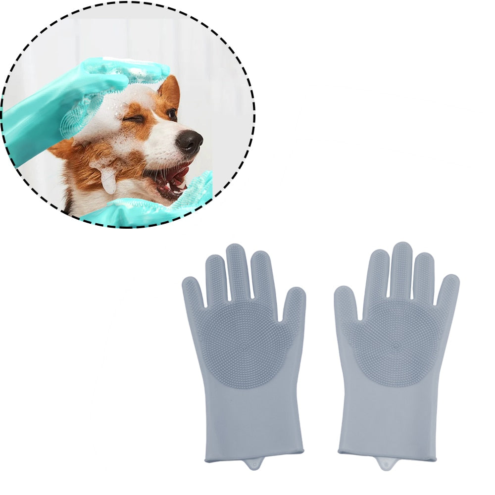 Pet Bath Scrub Grooming Brush Kit (4 Options