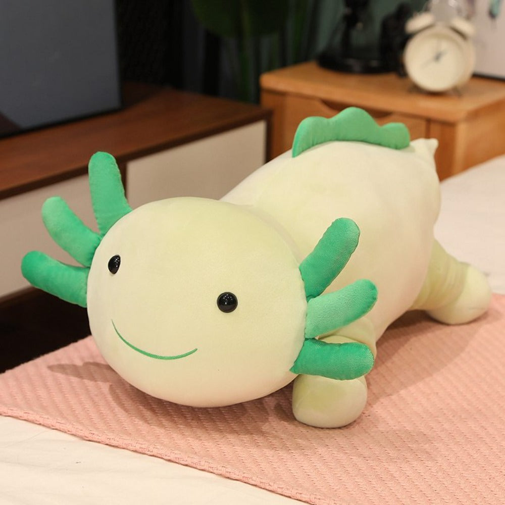 Fuzzy Axolotl Salamander Stuffed Animal Pillow Plush (6 Colors) 30CM-90CM