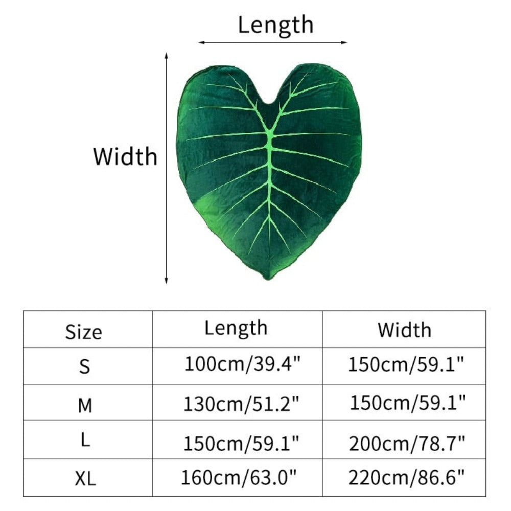 3D Giant Leaf Blanket (150CM-200CM)