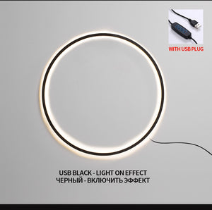 Modern LED Ring Wall Lamp (3 Options) 30CM-120CM