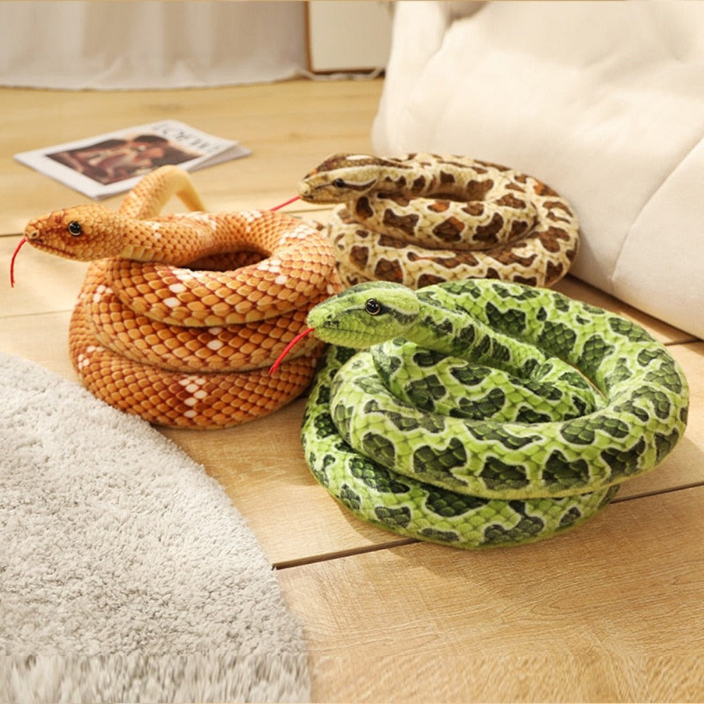 Cute Python Snake Stuffed Animal Pillow Plush (4 Colors) 200CM