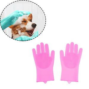 Pet Bath Scrub Grooming Brush Kit (4 Options