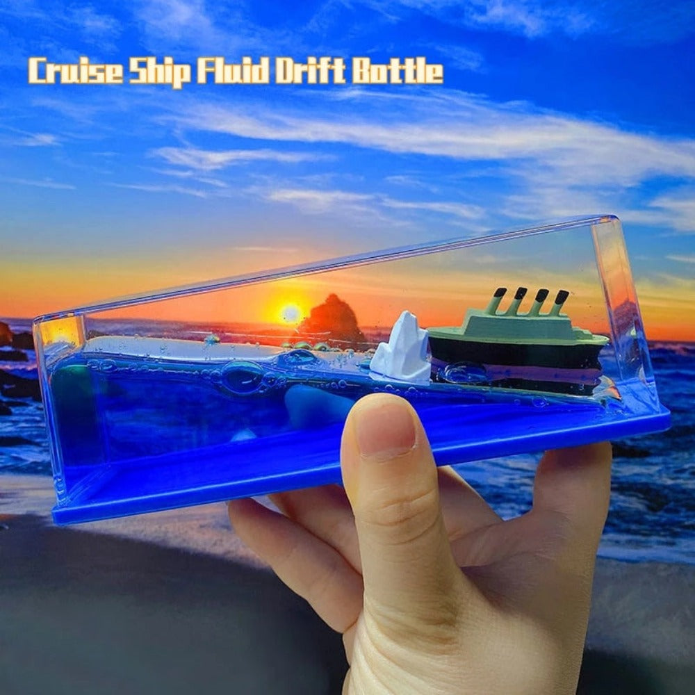 Cruise Ship Space Fluid Drift Bottle Home Décor (4 Options)