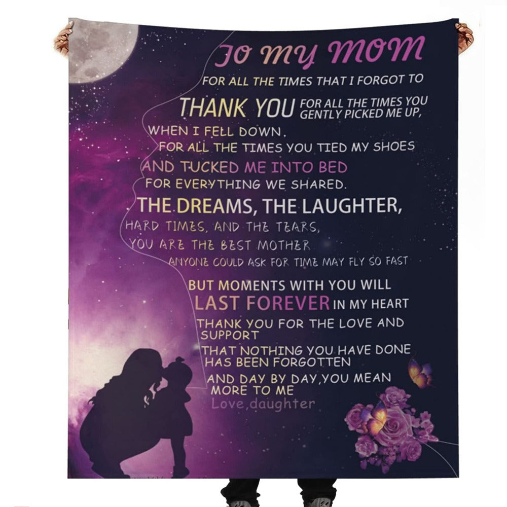 Message "To My Mom" Blanket (21 Style)