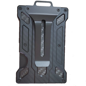 Money Clip Card Holder Ultra Thin Wallet (19 Colors) with ID Clear Holder