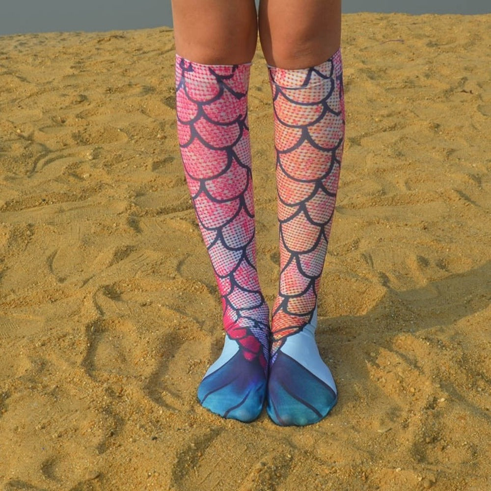 Kawaii 3D Printed Mermaid Animal Socks (7 Styles)