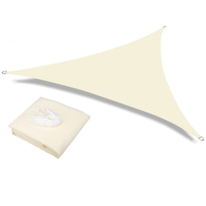 Awning UV Protection Canopy Sun shade Sail (5 Colors) 5 Sizes Beige Triangle