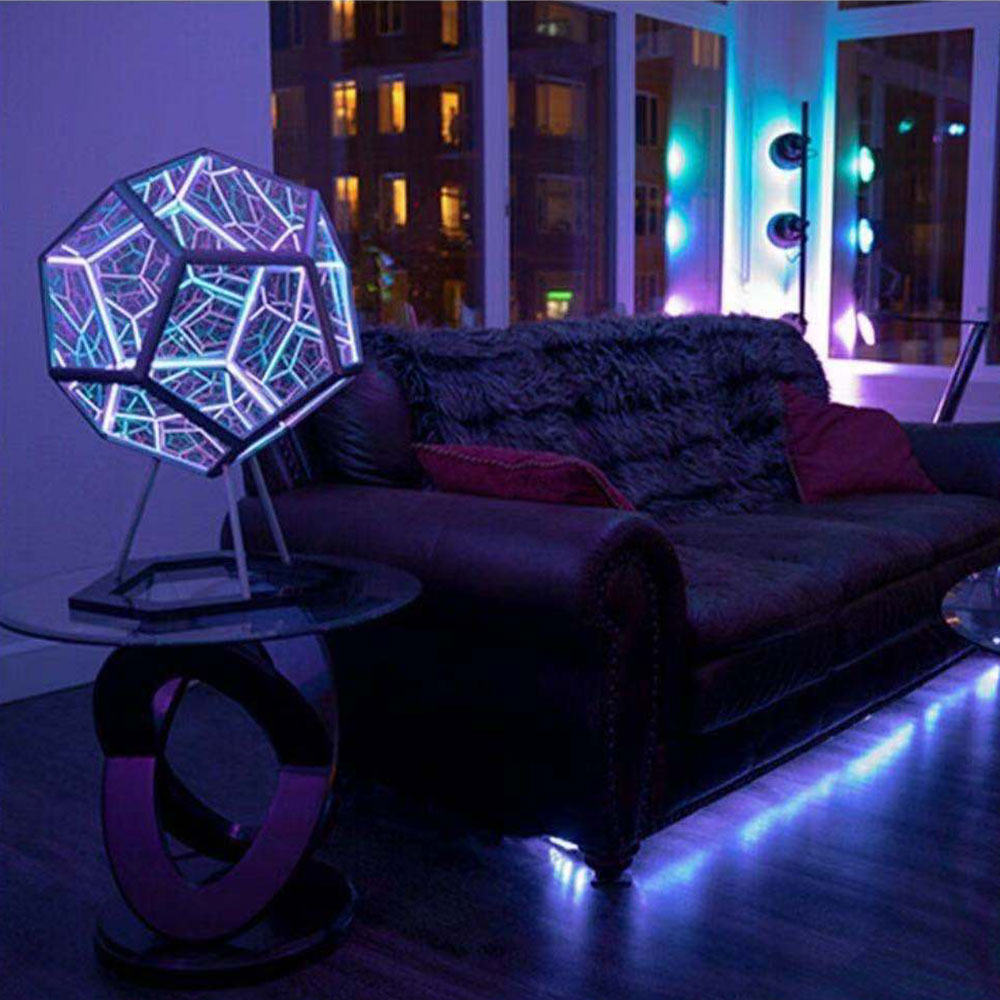 3D Dodecahedron Night Light Lamp