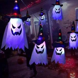 Halloween LED Hanging Ghost Light Lamp (2 Options) 2 Colors