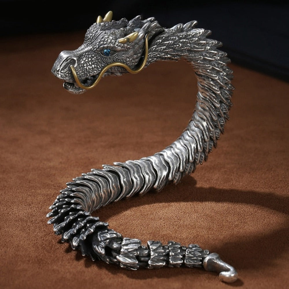 Viking Dimensional Chain Dragon Bracelet (5 Sizes) 2 Style