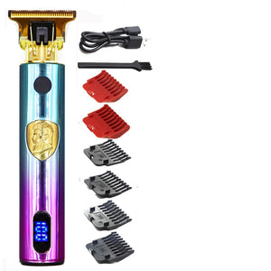Vintage Electric Trimmer Hair Clippers Set (15 Options) with LCD Display