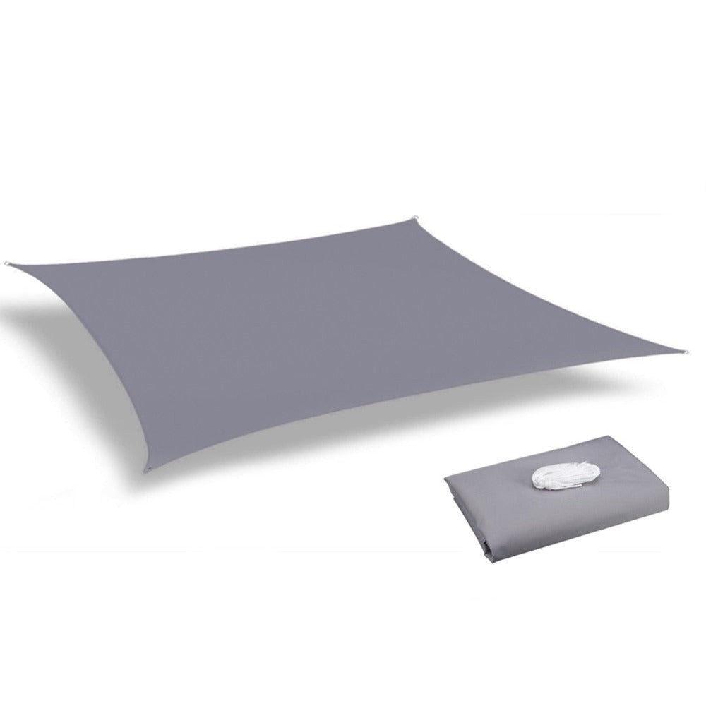 Awning UV Protection Canopy Sun shade Sail (5 Colors) 5 Sizes Rectangle Gray