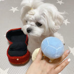 Squishy Diamond Ring Cute Plush Box Pet Chew Set Toy