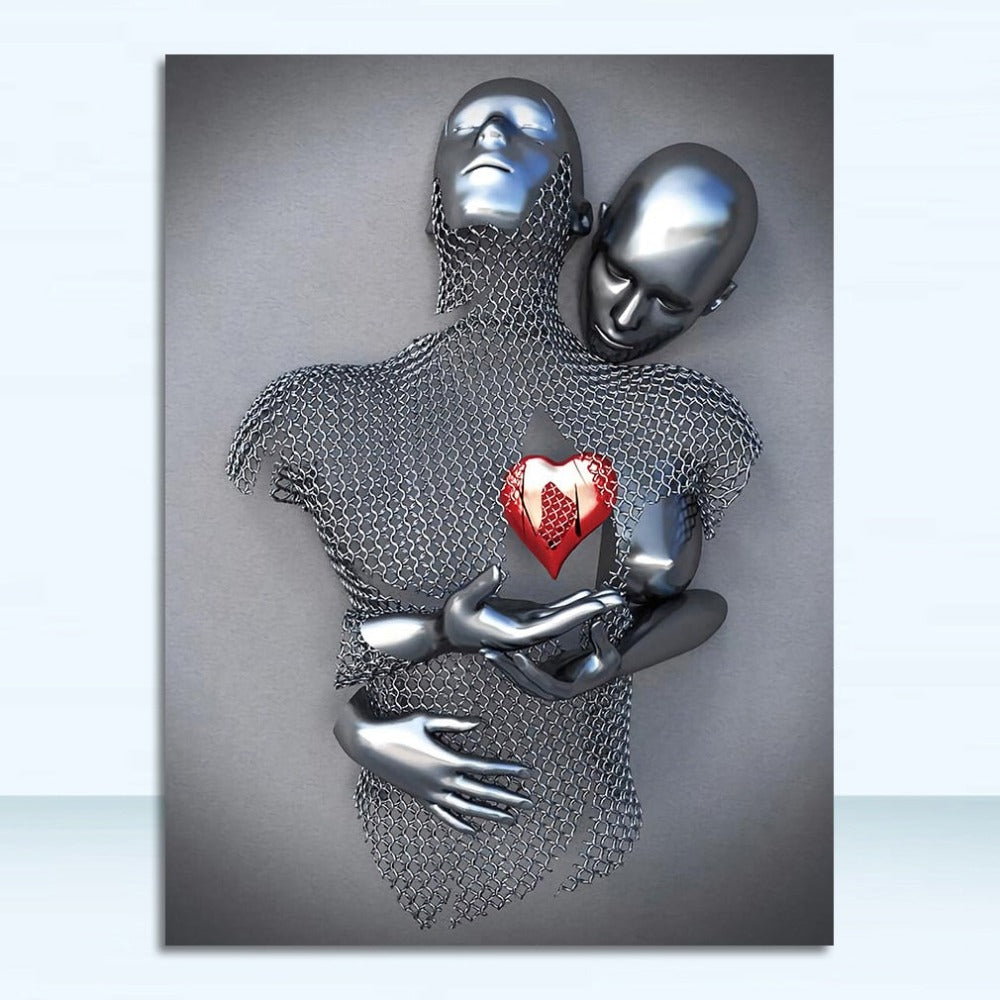 Romantic Metal Figure Abstract Wall Art Poster (12 Design) NO FRAME Media 6 of 12