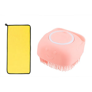 Pet Bath Scrub Grooming Brush Kit