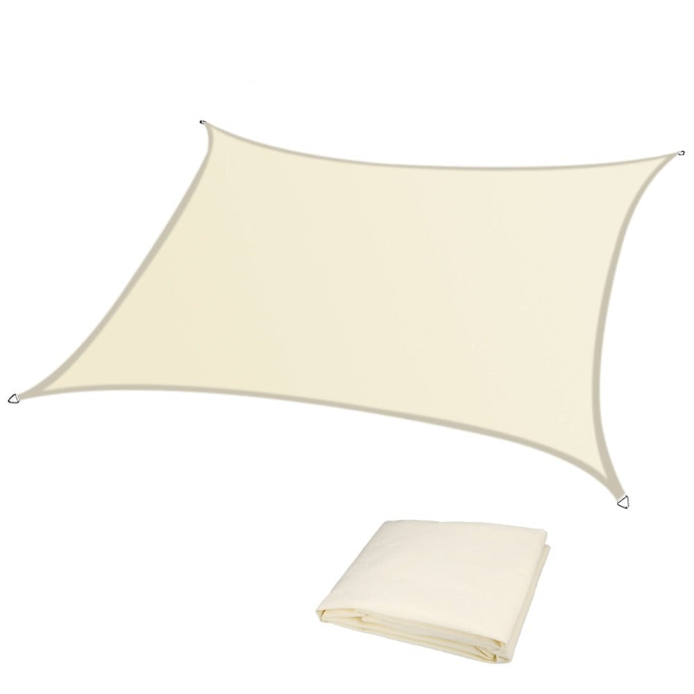 Awning UV Protection Canopy Sun shade Sail (5 Colors) 5 Sizes  Rectangle Beige