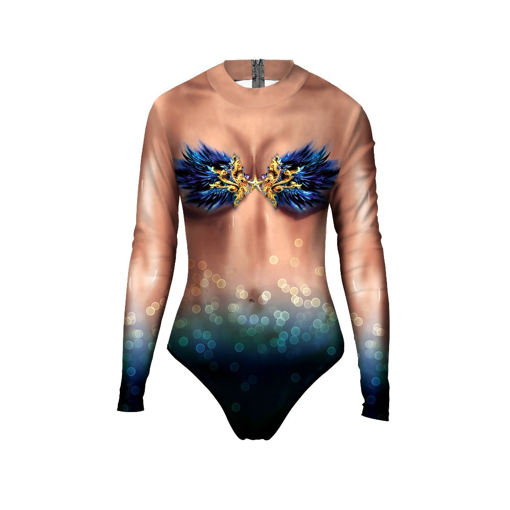 Mermaid Fish Scale Long Sleeve Swimsuit (11 Styles) S-XL