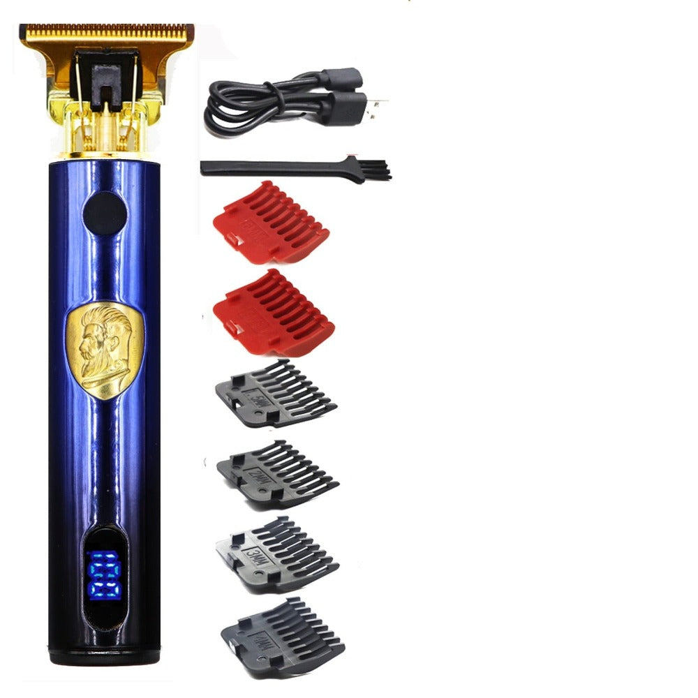 Vintage Electric Trimmer Hair Clippers Set (15 Options) with LCD Display