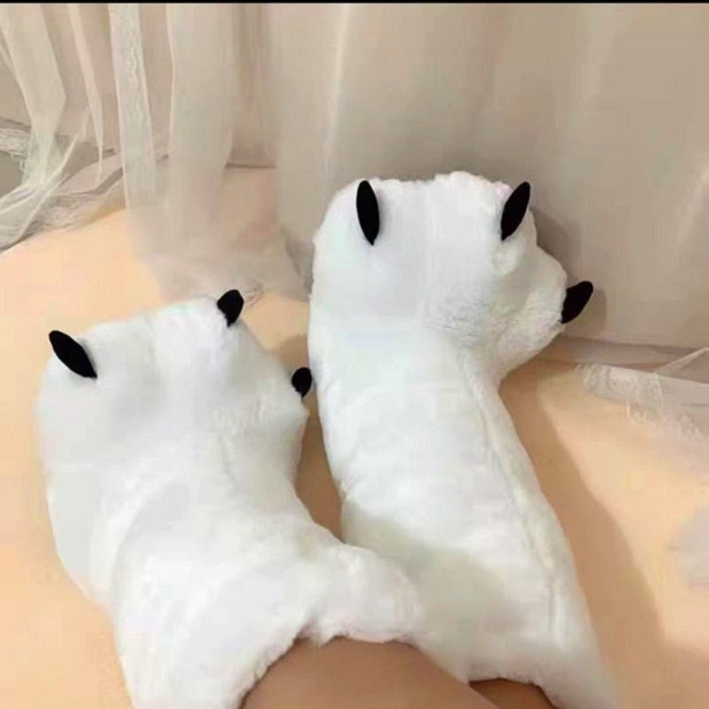 Cat Claw Furry Cozy Boots Costume Slippers (2 Styles) 11 Sizes