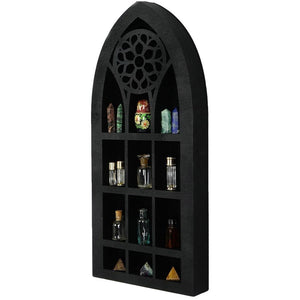 Goth church window shelf  Black