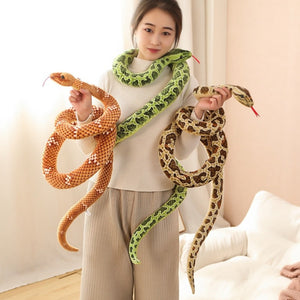Cute Python Snake Stuffed Animal Pillow Plush (4 Colors) 200CM