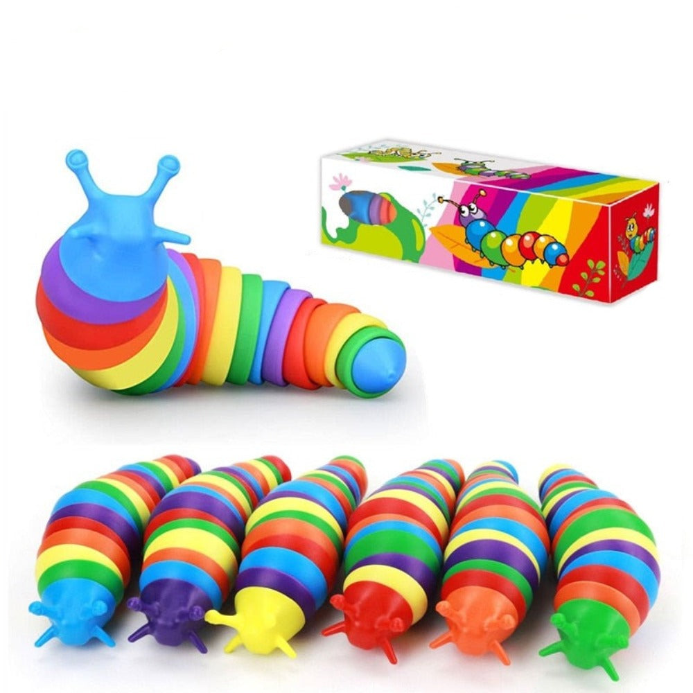 Fidget Squirming Snail Caterpillar Worm Toy (2 Options)