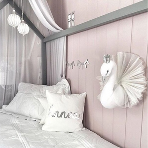 Swan Hanging Wall Stuffed Animal Pillow Plush (2 Colors)