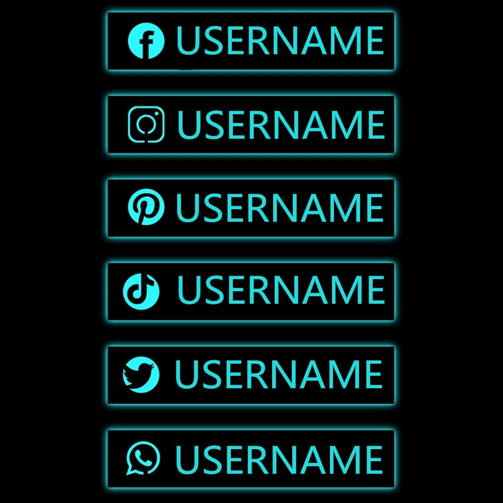Personalized Gamer Tag Custom Twitch Wall Lamp (12 Styles) with Remote Contro