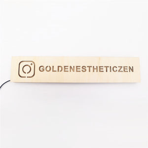 Personalized Gamer Tag Custom Twitch Wall Lamp (12 Styles) with Remote Contro