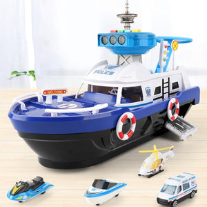 Boat Simulation Track Inertia Playset Kids Toy (2 Colors)