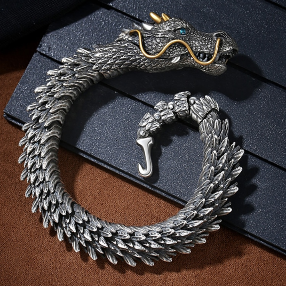 Viking Dimensional Chain Dragon Bracelet (5 Sizes) 2 Style