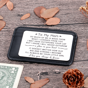 Message "To My Mom" Wallet Card