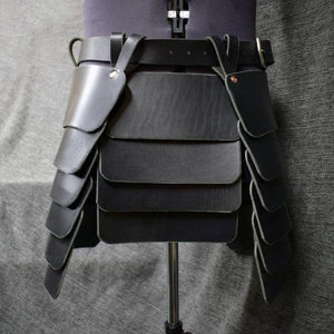 Medieval Viking Warrior Tasset Belt Skirt Black (4 Colors) Best Gift Shoppers