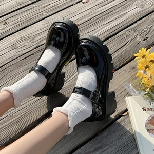 Chunky High Heel Adams Shoes (5 Style) Black & White