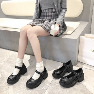 Chunky High Heel Adams Shoes (5 Style) Black & White