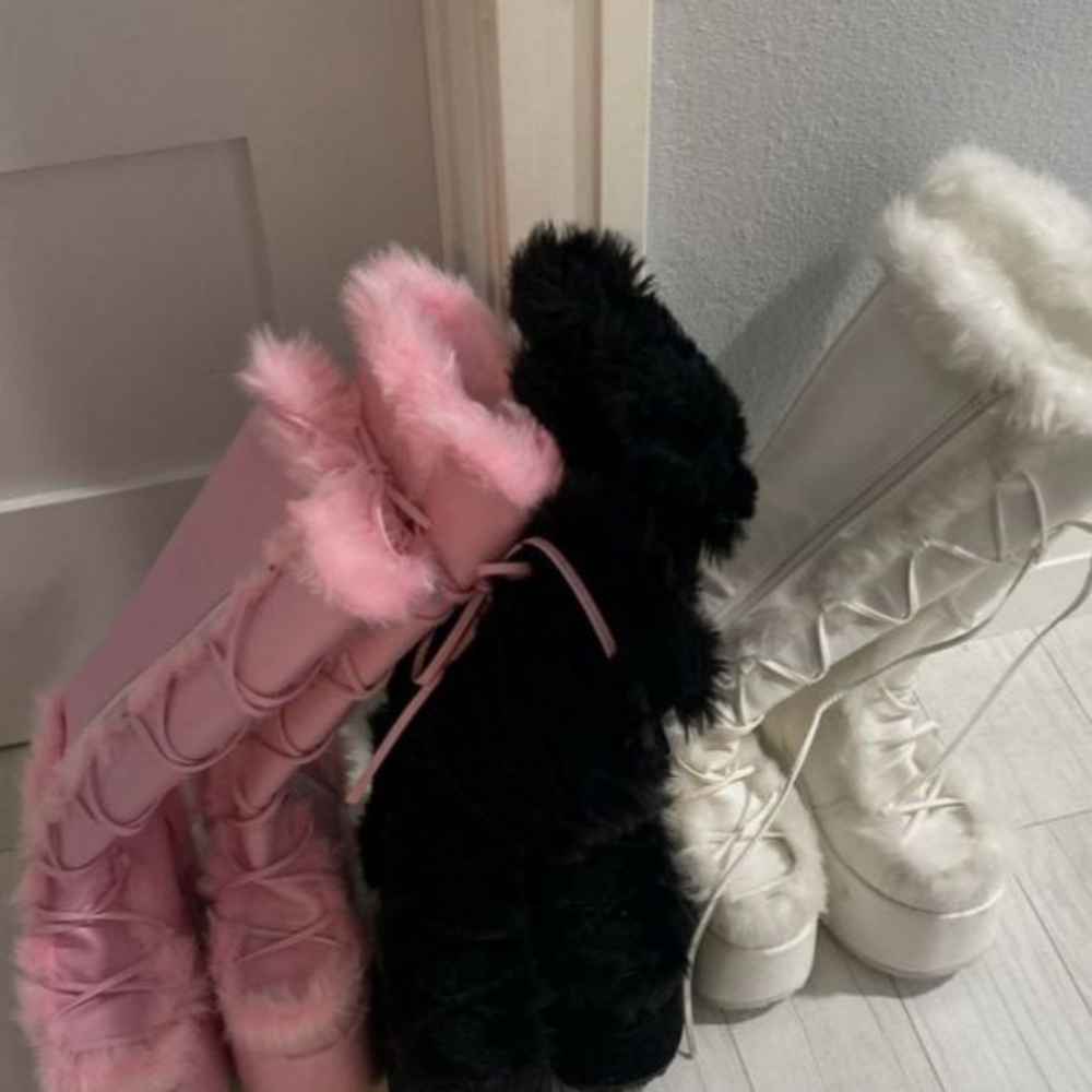 Knee High Heel Platform Winter Boots (5 Color) Size 5-10.5