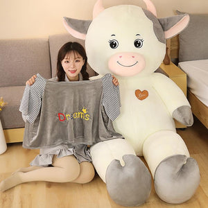 Cow Sweet Heart Pillow Plush Stuffed Animal (4 Colors)
