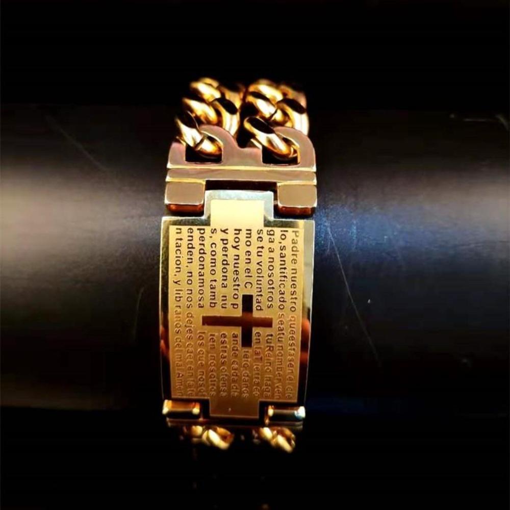 Holy Cross Jesus Bling Bracelet and Necklace Set (3 Styles)