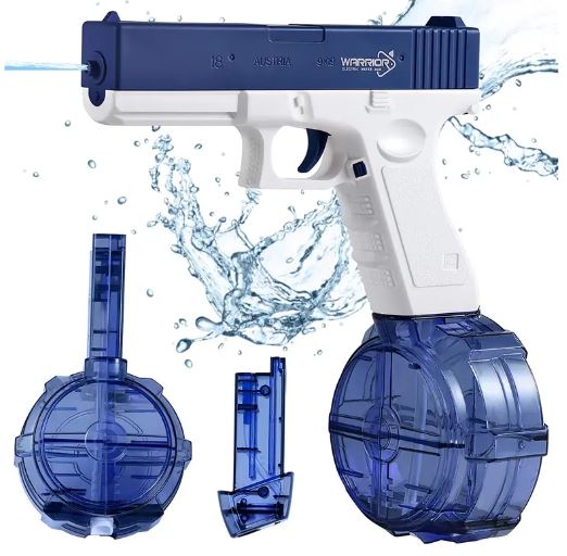 Automatic Water Squirt Gun (2 Options) Rifle or Handgun w/Rechargeable Battery