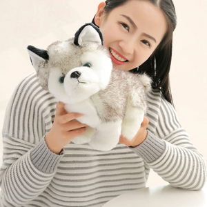 Cute Fluffy Husky Pillow Plush (Size 20CM-30CM)