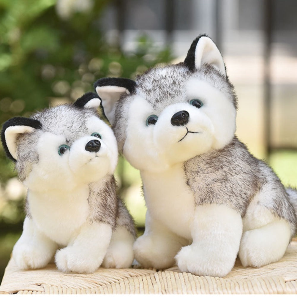 Cute Fluffy Husky Pillow Plush (Size 20CM-30CM)