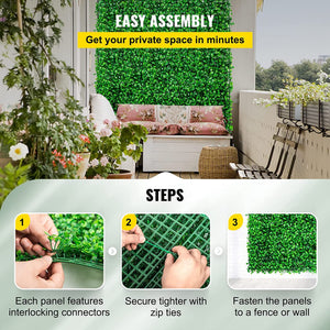 Faux Garden Boxwood Hedge Wall Panels (3 Sizes) 6-48PCS