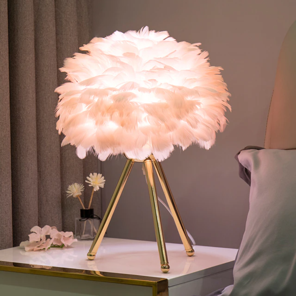 Feather LED Modern Table Lamp (7 Colors) 2 Style