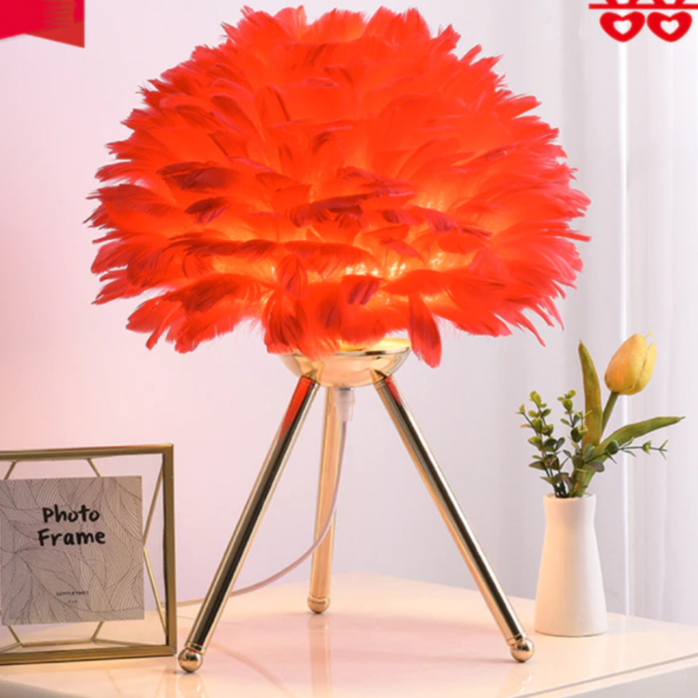 Feather LED Modern Table Lamp (7 Colors) 2 Style