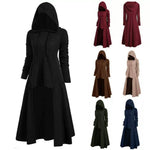 Renaissance Medieval Knitted Archer Hooded Punk Sleeve Dress (6 Colors) S-5XL