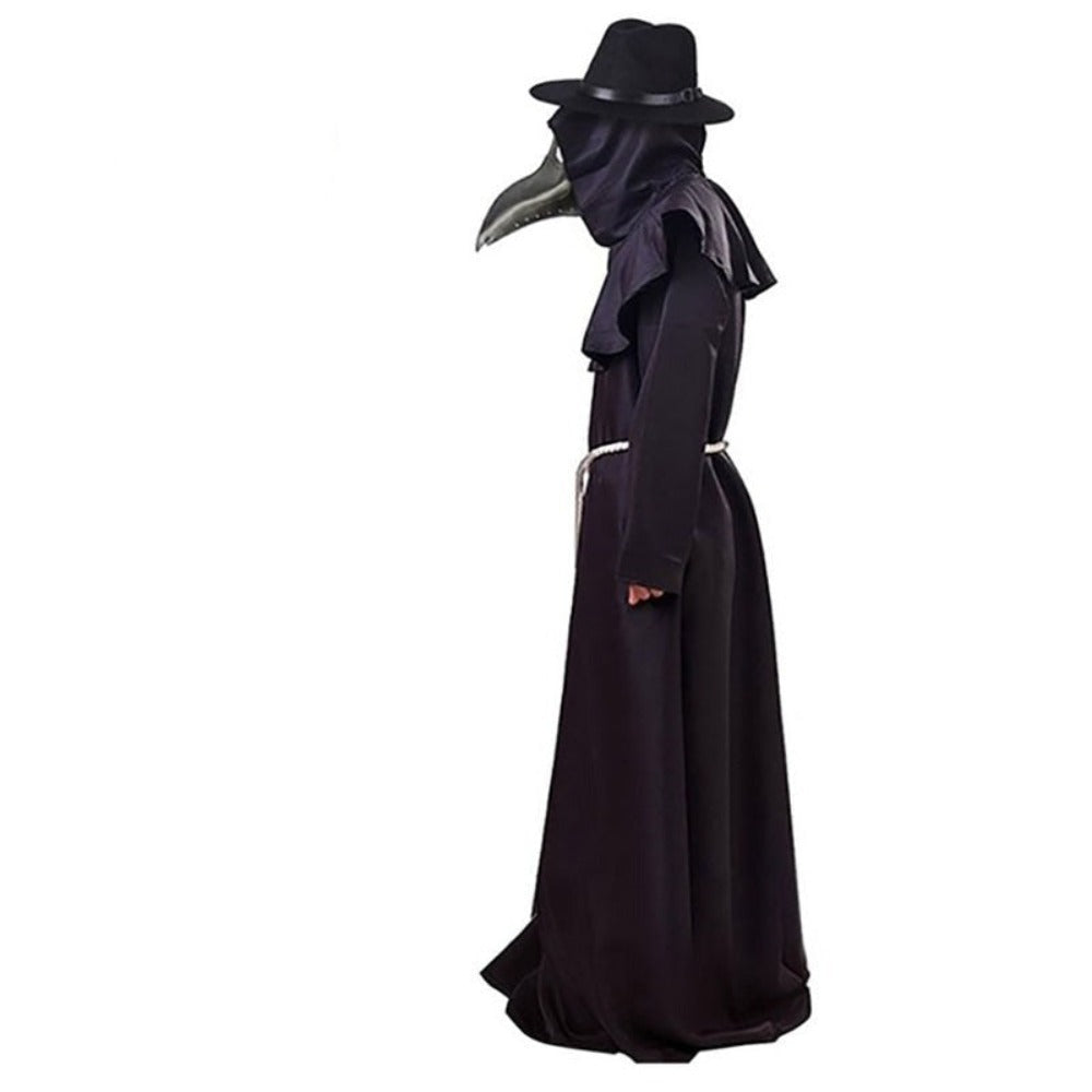 Halloween Plague Doctor Death Mask Scary Costume Cosplay Grim Reaper