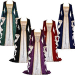 Renaissance Masquerade Retro Princess Dress Elf Costume (5 Colors) S-3XL