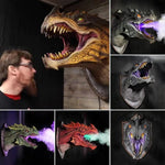 Dragon Head Mount (2 Colors) Breathes Fiery Mist