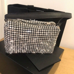 Crystal Diamond Rhinestone Hand Purse (2 Colors)